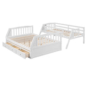 Bunk Bed With Drawers, Ladder And Storage Staircase - R&R Furniture Gallery (Fountain Valley, CA)
