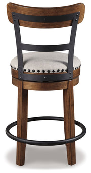 Valebeck - Full Back Swivel Stool - R&R Furniture Gallery (Fountain Valley, CA)