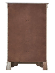 Glory Furniture Verona accent chest with wood finish and decorative hardware, featuring multiple storage drawers.