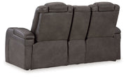 Fyne-dyme - Power Reclining Loveseat With Console/Adj Hdrst - R&R Furniture Gallery (Fountain Valley, CA)
