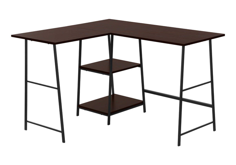 Computer Desk, Home Office, Corner, Storage Shelves, L Shape, Work, Laptop, Contemporary, Modern - R&R Furniture Gallery (Fountain Valley, CA)