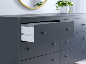 Simmenfort - Six Drawer Dresser - Navy Blue - R&R Furniture Gallery (Fountain Valley, CA)
