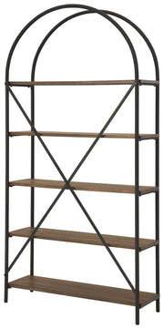 Galtbury - Bookcase - Brown / Black - R&R Furniture Gallery (Fountain Valley, CA)