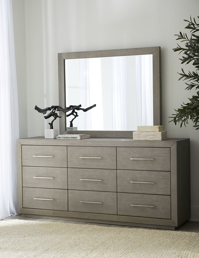 Melbourne Beveled Glass Mirror in Mineral