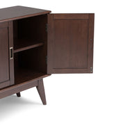 Draper - Low Storage Cabinet - Medium Auburn Brown - R&R Furniture Gallery (Fountain Valley, CA)