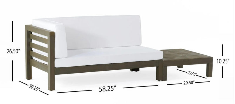 Oana - Corner Bench And Coffee Table - R&R Furniture Gallery (Fountain Valley, CA)