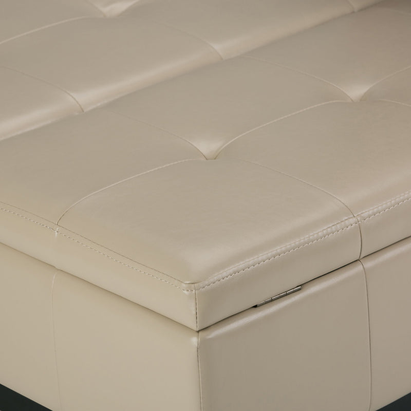 Dover - Multifunctional Lift Top Coffee Table Storage Ottoman - R&R Furniture Gallery (Fountain Valley, CA)