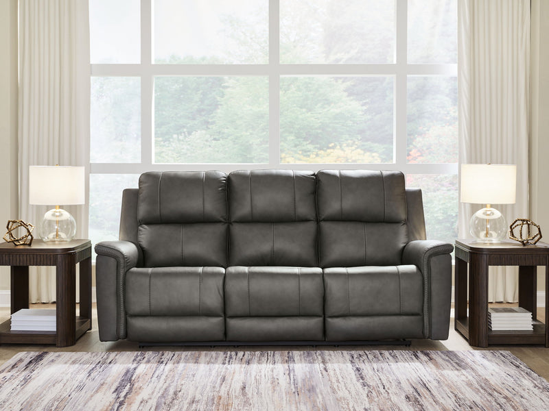 Bleckley - Power Reclining Sofa With Adjustable Headrest - R&R Furniture Gallery (Fountain Valley, CA)