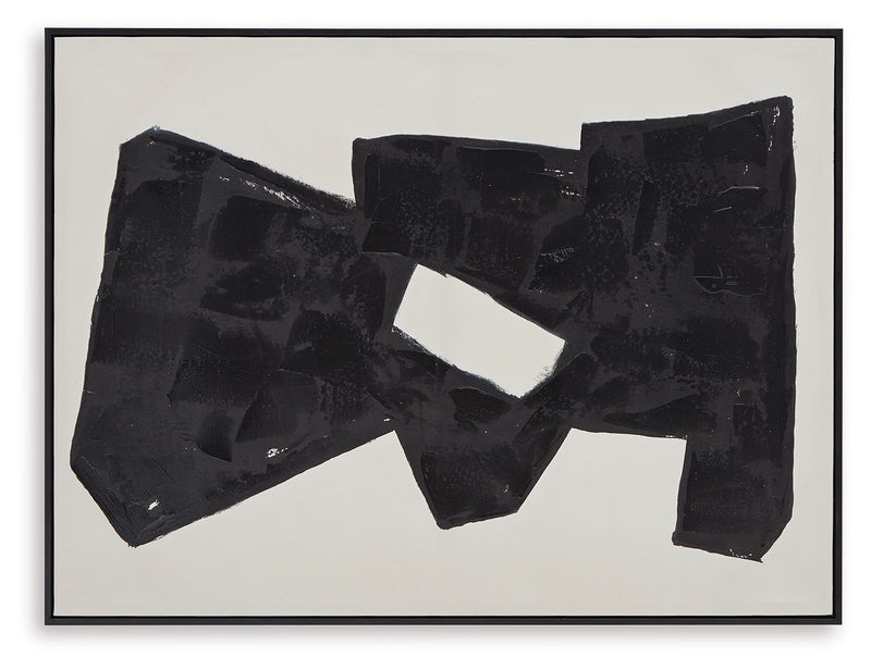 Garviery - Wall Art - Black / Cream - R&R Furniture Gallery (Fountain Valley, CA)