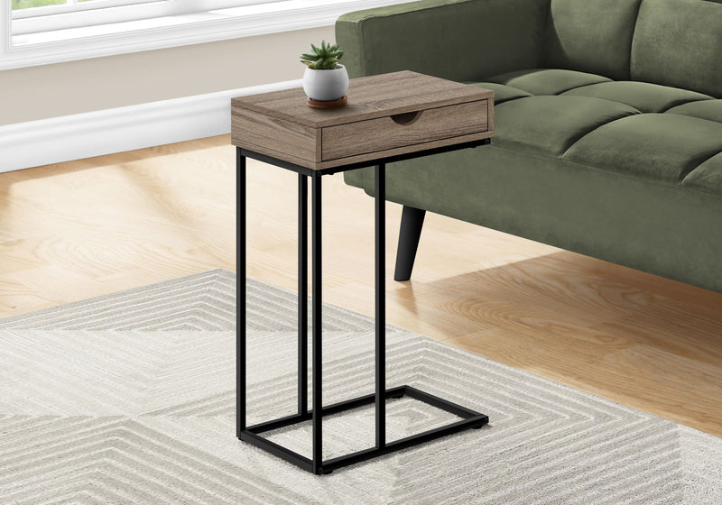 Accent Table, C - Shaped Contemporary & Modern Versatile Design - R&R Furniture Gallery (Fountain Valley, CA)