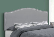 Queen Size, Bed Headboard Only, Upholstered, Transitional - Gray - R&R Furniture Gallery (Fountain Valley, CA)