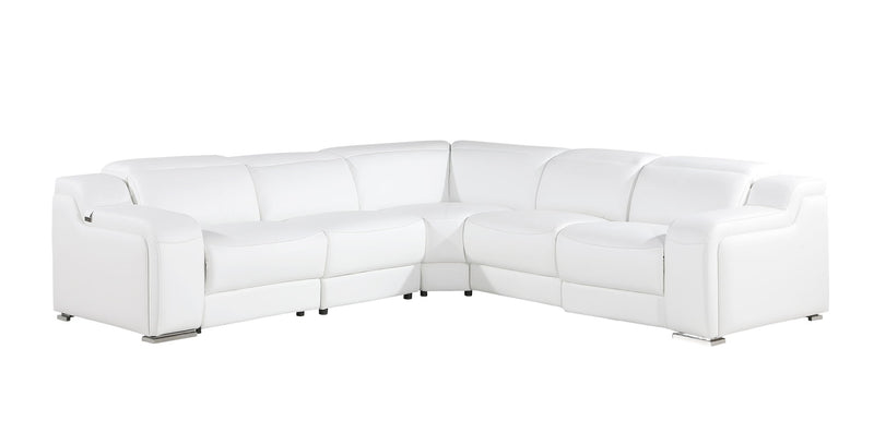 1116 - Power Reclining Italian Leather Sectional - R&R Furniture Gallery (Fountain Valley, CA)