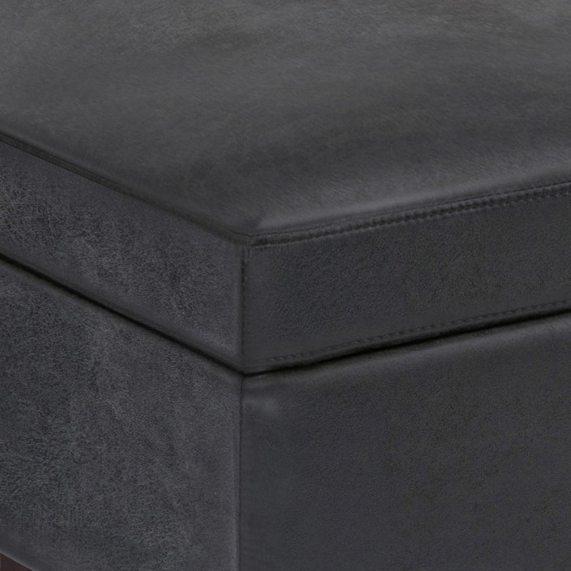 Owen - Upholstered Rectangular Storage Ottoman - R&R Furniture Gallery (Fountain Valley, CA)