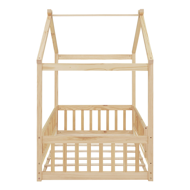 Bed House Bed Frame With Fence - R&R Furniture Gallery (Fountain Valley, CA)