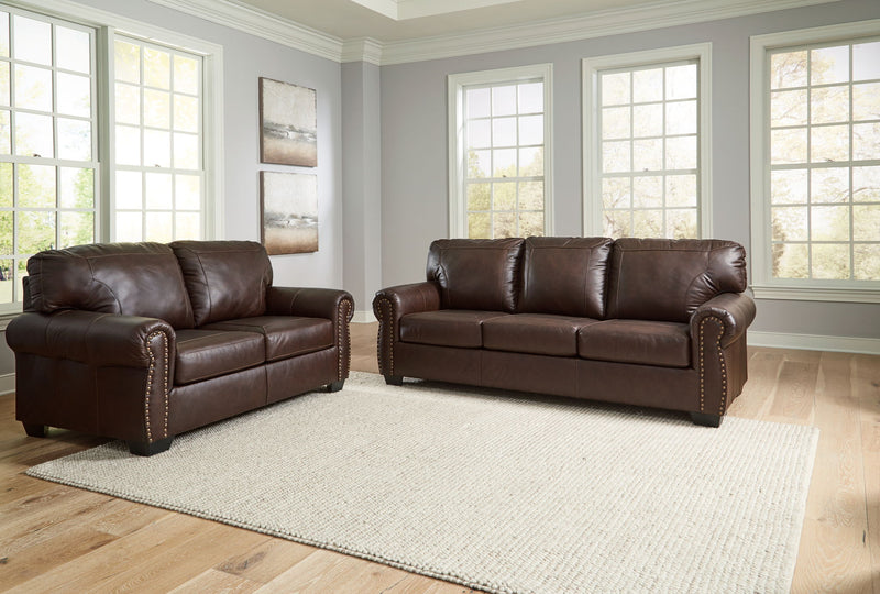 Signature Design by Ashley Colleton living room set with stationary sofas and loveseats in a modern, comfortable fabric.