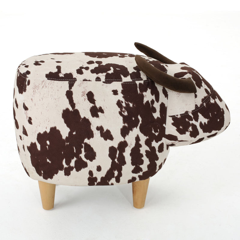 Cow Shaped Ottoman Footstool - R&R Furniture Gallery (Fountain Valley, CA)