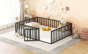 Metal Floor Bed Frame With Fence And Door - R&R Furniture Gallery (Fountain Valley, CA)