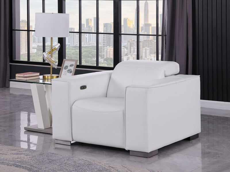 1208 - Leather Power Reclining Chair With Power Headrest - R&R Furniture Gallery (Fountain Valley, CA)