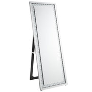 Nysa - Floor Mirror - Mirrored & Faux Crystals - R&R Furniture Gallery (Fountain Valley, CA)