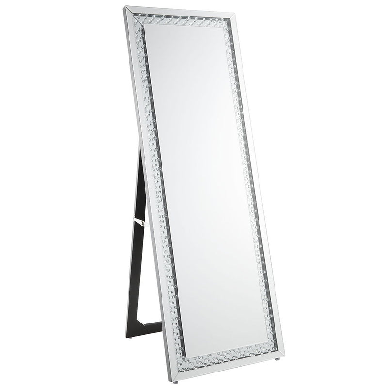 Nysa - Floor Mirror - Mirrored & Faux Crystals - R&R Furniture Gallery (Fountain Valley, CA)