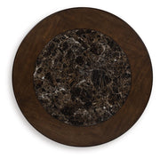 Frallyn - Round Cocktail Table - Dark Brown - R&R Furniture Gallery (Fountain Valley, CA)
