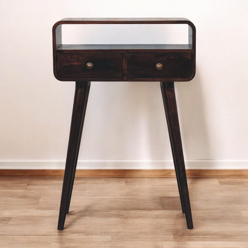 Solid Wood Curved Console Table - R&R Furniture Gallery (Fountain Valley, CA)