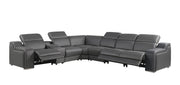 1116 - Power Reclining Italian Leather Sectional - R&R Furniture Gallery (Fountain Valley, CA)
