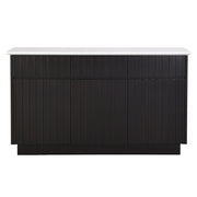 Jaramillo - Server - Engineering Marble Top & Black - R&R Furniture Gallery (Fountain Valley, CA)