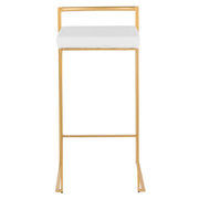 Lumi Source Fuji contemporary glam barstool with quality construction, featuring a sleek design and modern style.