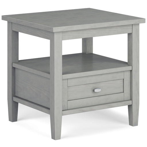 Handcrafted Warm Shaker coffee table by Simpli-Home with a wooden finish and sturdy design, ideal for living room decor.