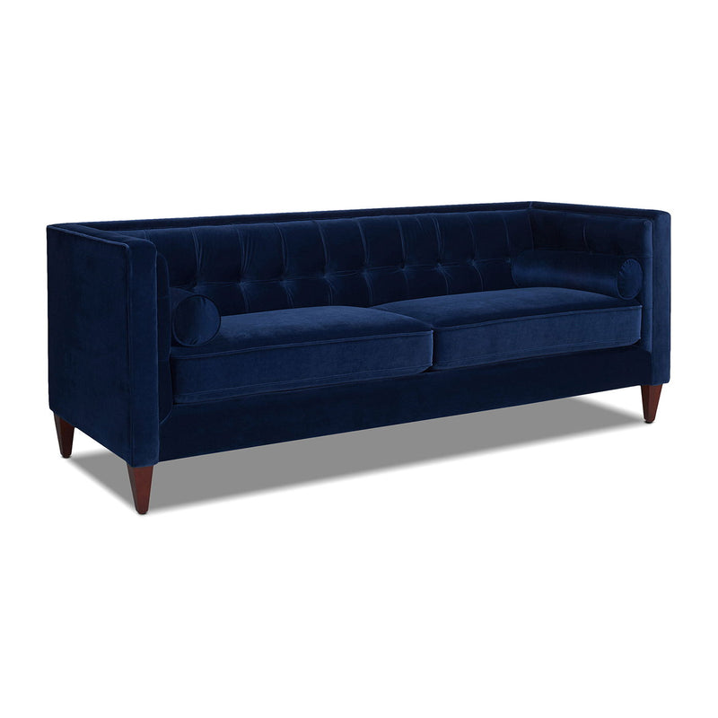 Jack - Modern Tuxedo Tufted Sofa - Navy Blue - R&R Furniture Gallery (Fountain Valley, CA)