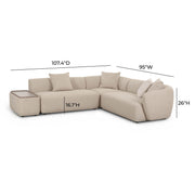 Sylvie - Chaise Sectional - R&R Furniture Gallery (Fountain Valley, CA)
