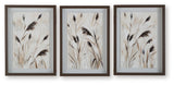 Honslow - Wall Art Set (Set of 3) - Brown / Black / White - R&R Furniture Gallery (Fountain Valley, CA)