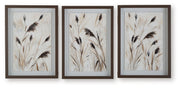Honslow - Wall Art Set (Set of 3) - Brown / Black / White - R&R Furniture Gallery (Fountain Valley, CA)