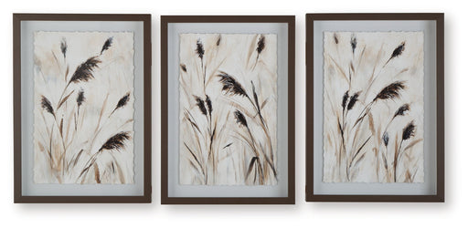 Honslow - Wall Art Set (Set of 3) - Brown / Black / White - R&R Furniture Gallery (Fountain Valley, CA)