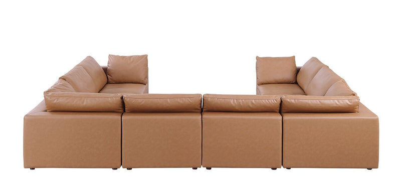1100 - 8-Piece U-Shaped Sectional In Top-Grain Italian Leather