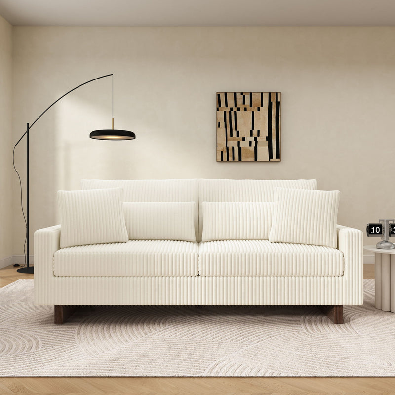 Modern Loveseat Sofa With 4 Pillows - R&R Furniture Gallery (Fountain Valley, CA)
