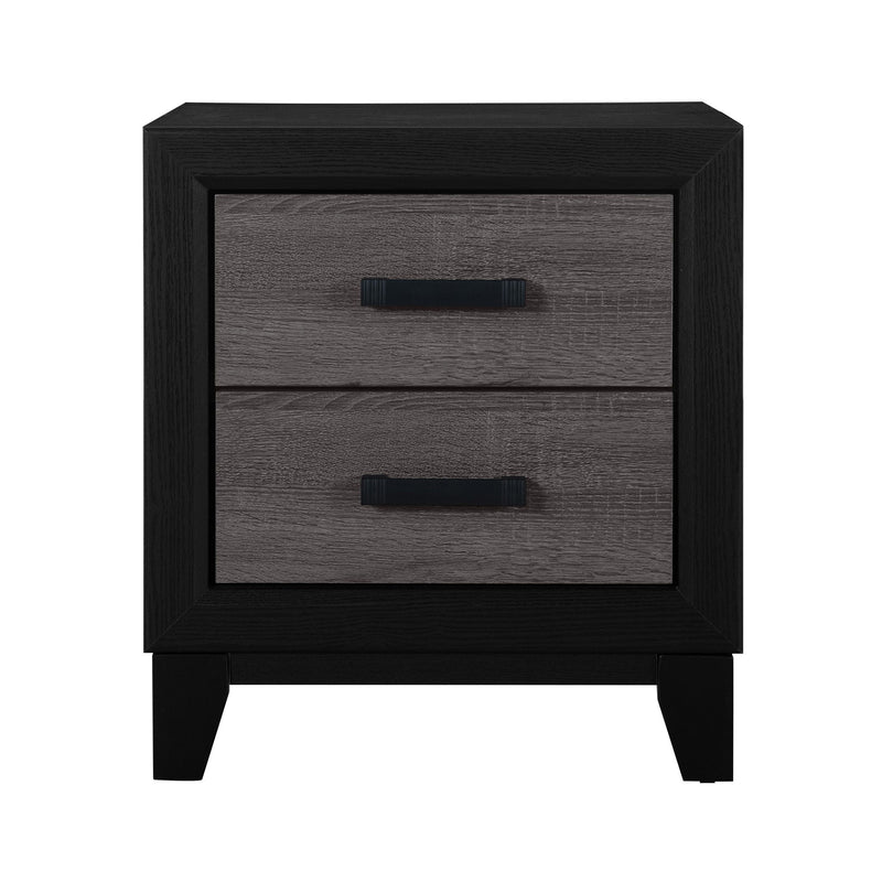 Soluto - Nightstand - Gray / Black - R&R Furniture Gallery (Fountain Valley, CA)