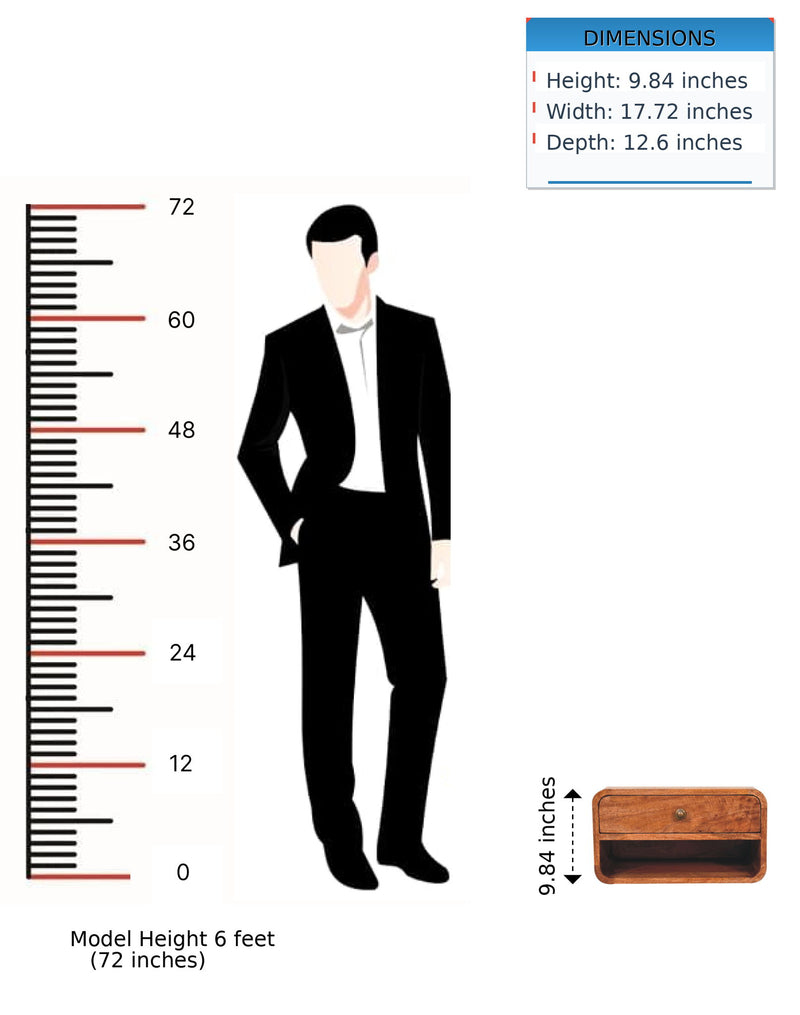 Curve Upper Slot Floating Nightstand - R&R Furniture Gallery (Fountain Valley, CA)