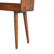 Curved Chestnut Console Table - R&R Furniture Gallery (Fountain Valley, CA)