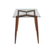 Lumi Source Clara contemporary dining table with sleek wood finish and modern design, ideal for modern home dining spaces.
