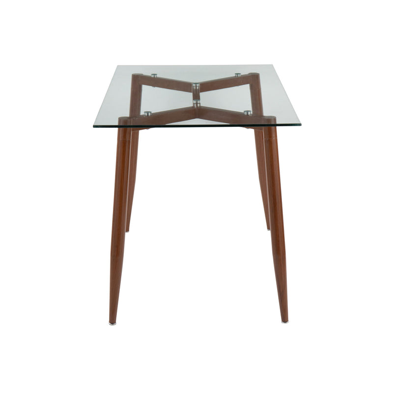 Lumi Source Clara contemporary dining table with sleek wood finish and modern design, ideal for modern home dining spaces.
