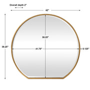 Uttermost Cabell wall mirror with a sleek, rectangular frame, hanging on a modern interior wall.