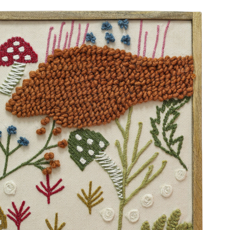 TOV Furniture Muro "Forage" embroidered wall art with intricate design, suitable as modern wall decor for living spaces.