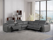 1116 - Power Reclining Italian Leather Sectional - R&R Furniture Gallery (Fountain Valley, CA)