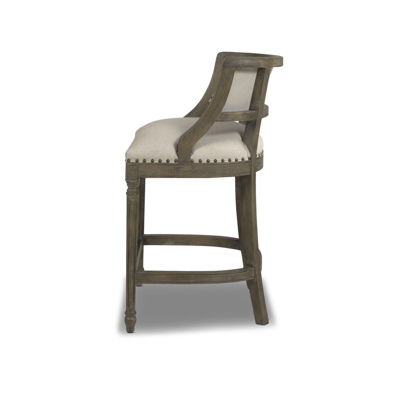 Paris - Farmhouse Counter Height Bar Stool With Backrest - R&R Furniture Gallery (Fountain Valley, CA)