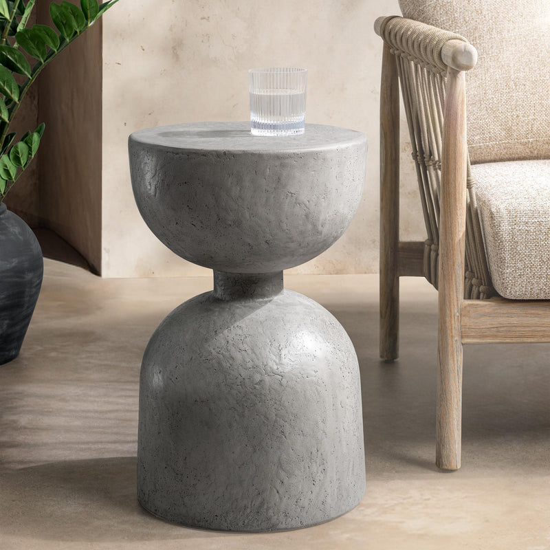 Adna - Outdoor Accent Table - Dark Gray - R&R Furniture Gallery (Fountain Valley, CA)