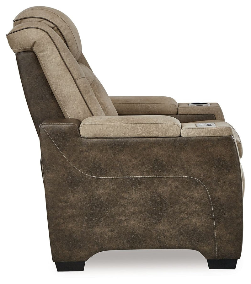 Next-Gen Durapella - Pwr Recliner/Adj Headrest - R&R Furniture Gallery (Fountain Valley, CA)