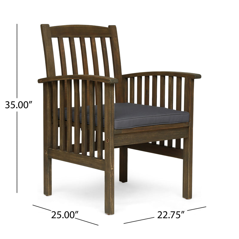 Casa - Acacia Dining Chair Set With Cushions, - R&R Furniture Gallery (Fountain Valley, CA)