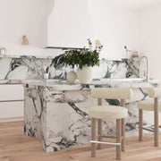 Carmel - Boucle and Solid Wood Counter Stool - R&R Furniture Gallery (Fountain Valley, CA)